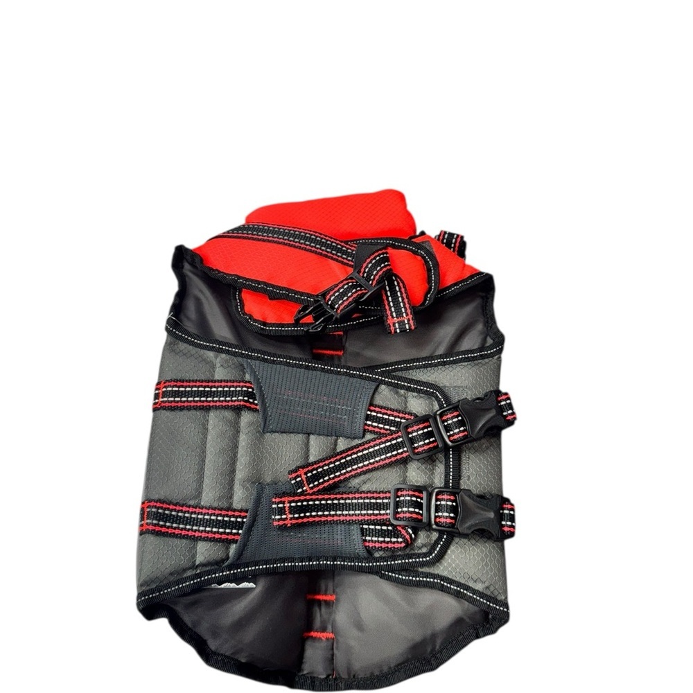 Orange .Dog Life Jacket - Picture 2 of 4